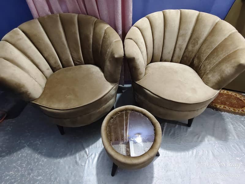sofas chairs set with table 3