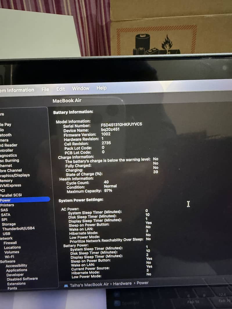 Macbook Air 16