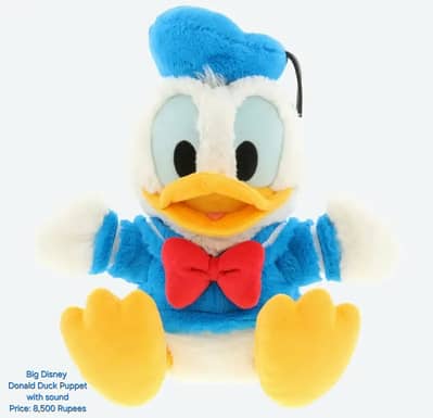 Big Disney Donald Duck Hand Puppet with sound - Long Kangaroo Puppet