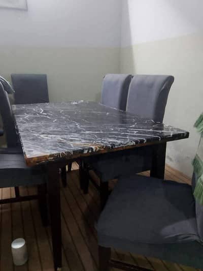 marble top dining table