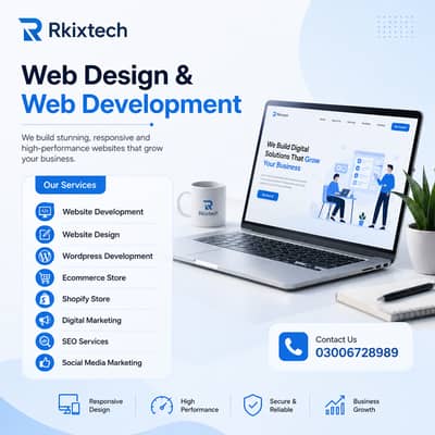 Shopify store design\ Website design\ Web maintenance\Hosting provider