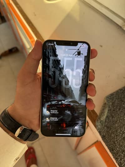 12pro max sim working 128 gb white colour urgent sail