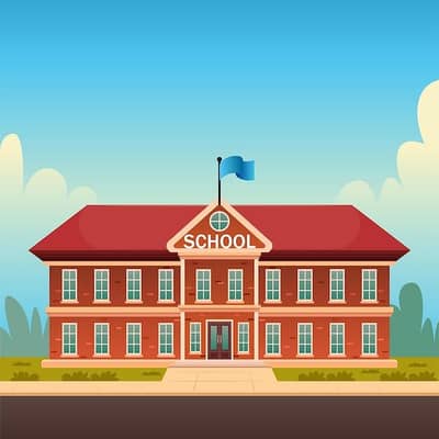 School and building urgent for sale