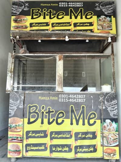 Burger Shawarma counter With All accessories