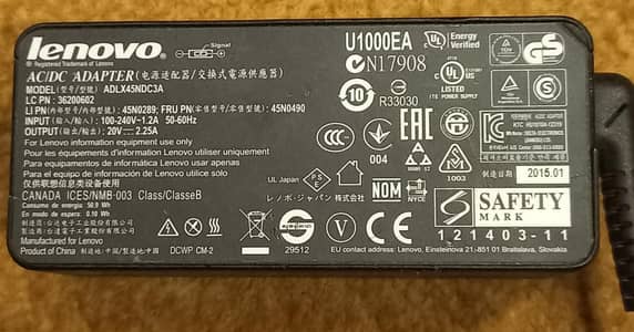 Lenovo ThinkPad Original Adapter Charger
