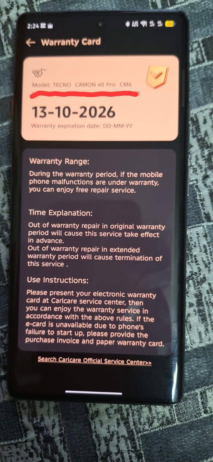 Tecno camon 40 pro 8/256 3