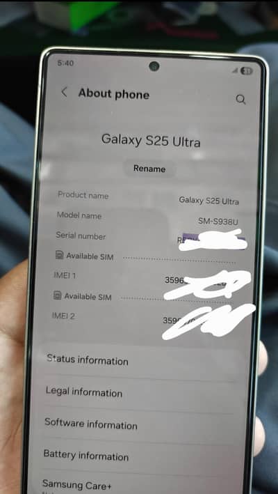 Samsung S25 Ultra