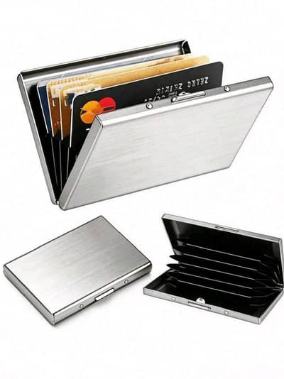 metal  wallet and  card holder and aluminium mobile stand