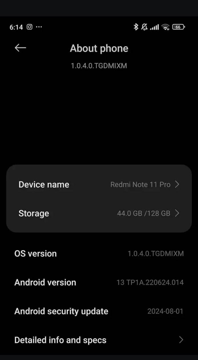 REDMI NOTE 11 pro 8