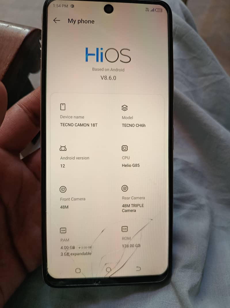 Techno camon 18T 0