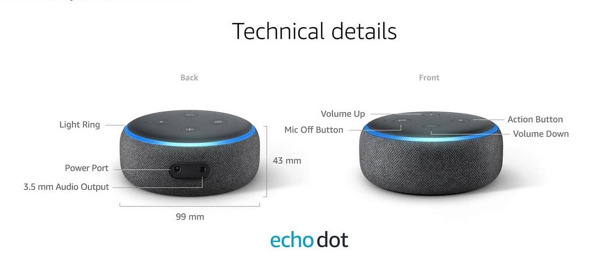 amazon echo dot 3rd gen 15