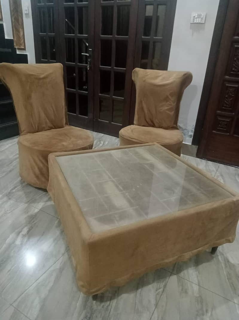 Sofa chairs with table 5