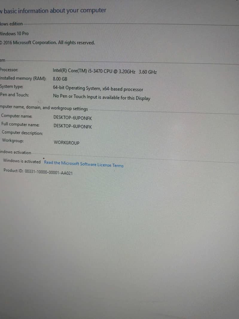i5 3rd Generation Pc 1