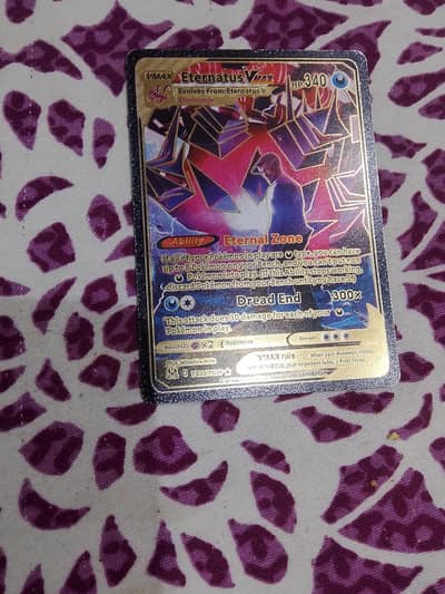 Rare  Black  Pokemon card V MAS. HP 340