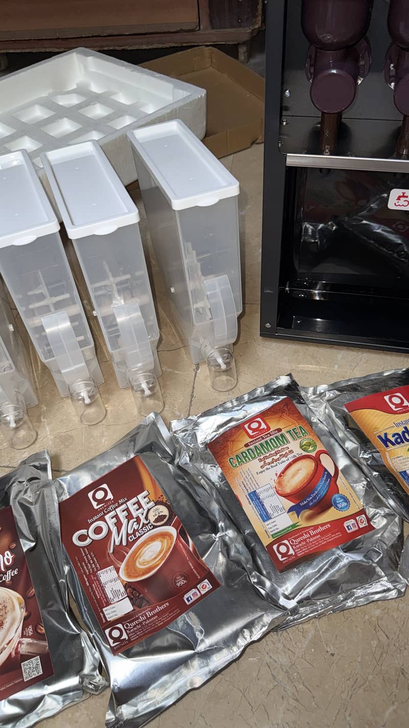 Distributor tea & coffee vending machine 6