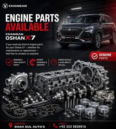 Changan Oshan x7 1.5L Turbo complete with DCT transmission available.