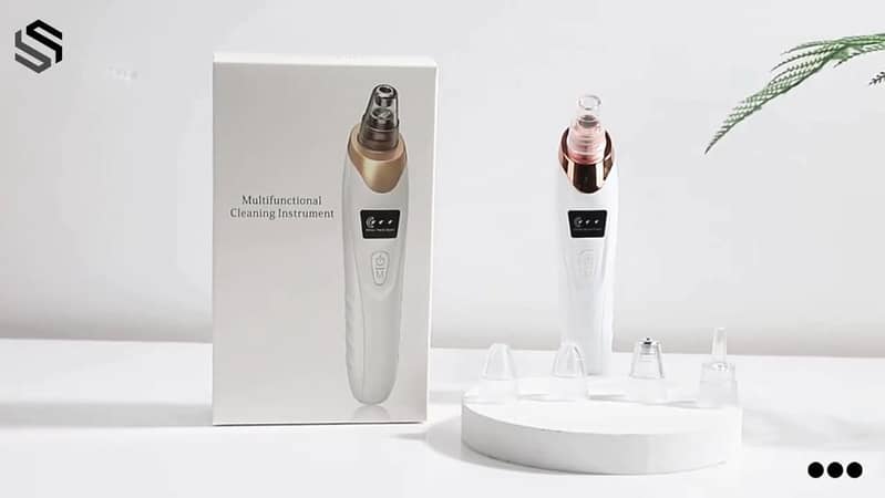5-in-1 Blackhead Remover Vacuum | Rechargeable Pore Cleaner & Derma Suction Device | Multi-Functional Facial Beauty Tool for Acne, Pimples, Oil, Dirt & Whitehead Removal