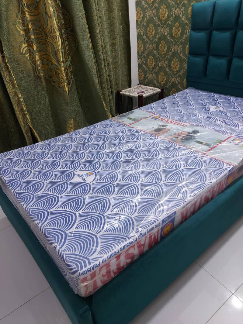 single bed with mattres 1