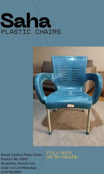 Saha plastic chairs