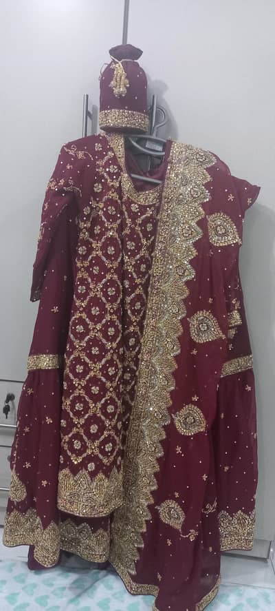MAKKAH BRIDAL SHARARAH  New condition