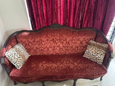Sheesham Wood 5-Seater Sofa Set