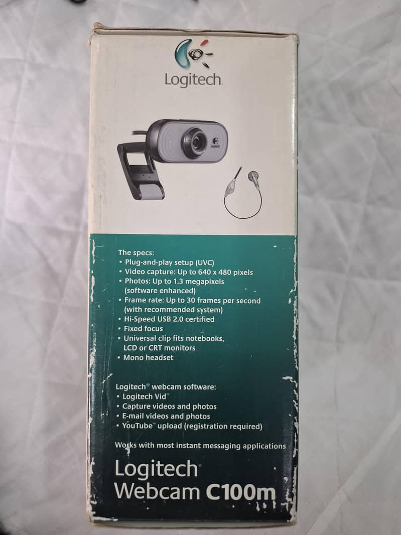logitech web Cam Model C100m 3