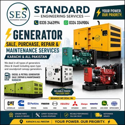 Sale Purchase Repairing, Maintenance Service Diesel&Patrol Generator