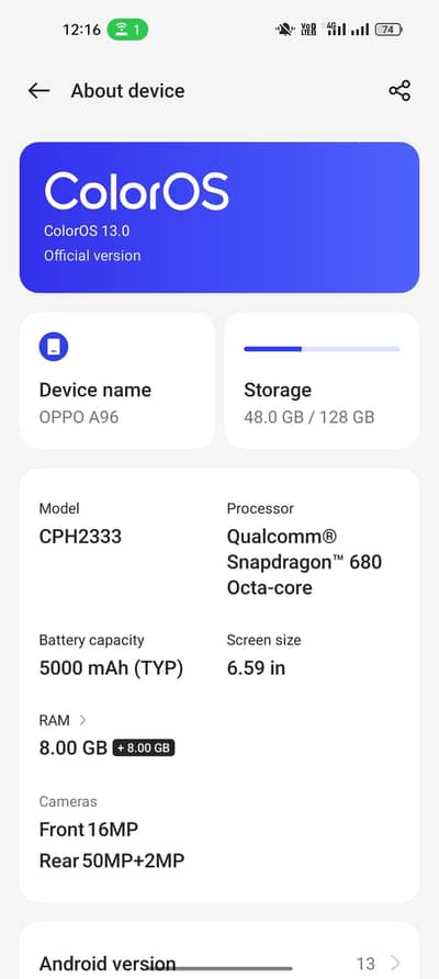 oppo A96