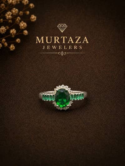 Italian silver ladies ring