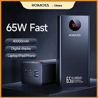Romoss PEA40S Pro 65W 40000mAh PowerBank For Laptop and Mobile