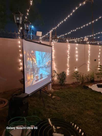 PROJECTOR SCREEN AVAILABLE ON RENT