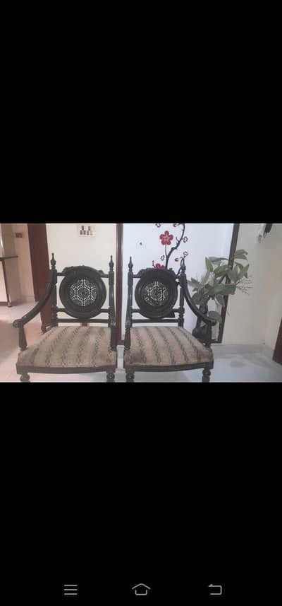 Two chinyoti style chairs for sale
