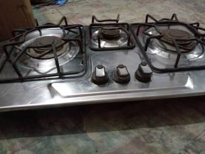 IDEAL 3 Burner Steel Gas Stove |