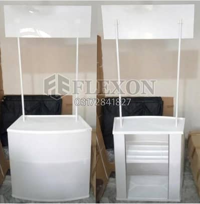 X Standees,Portabe table, China Kiosk, Promotion table, Display Stands