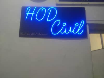 neon light board
