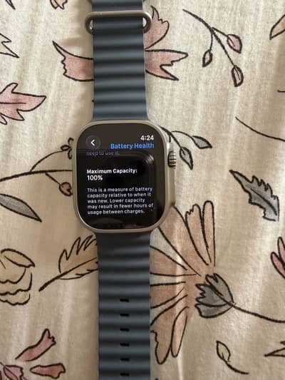 Apple Watch Ultra 3 Natural Titanium / blue ocean band