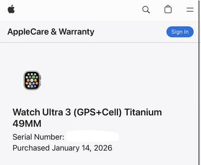 Apple Watch Ultra 3 Natural Titanium / blue ocean band