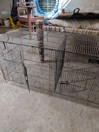 one 4 portion cage. . . . 9 door