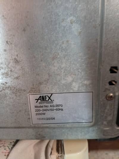anex oven black colour