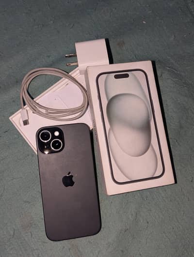 I Phone 15 MDM 128 GB Black coler