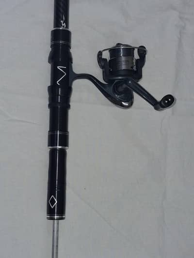 fishing reel with rod