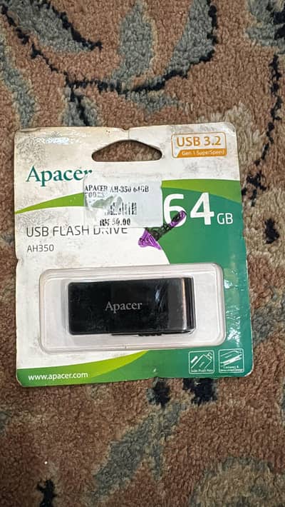 Apacer 64 GB USB and available all card  8 gb to 200gb tak