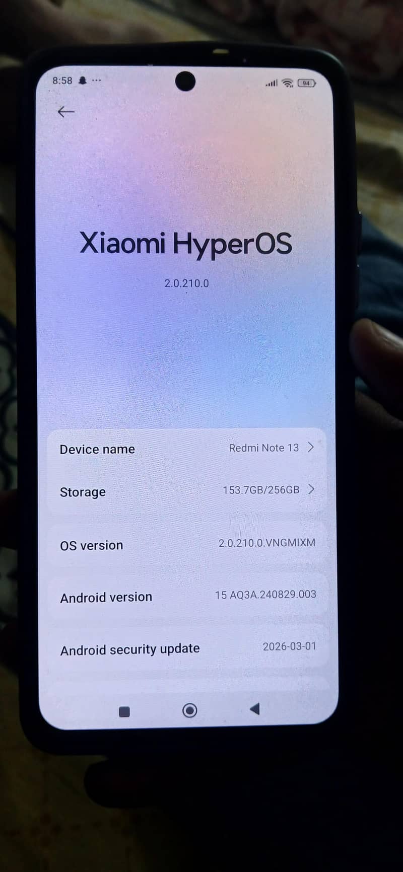 Redmi note 13 0