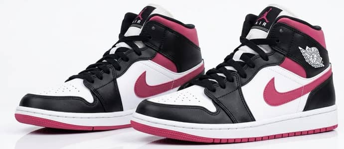 Original Air Jordan 1 Mid 'Magenta' - Gently Used (Authentic)