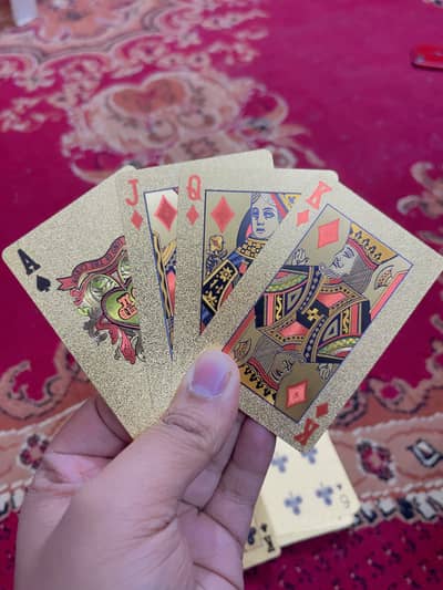 Luxury 24k Gold Playing Cards / Not Gold Foil