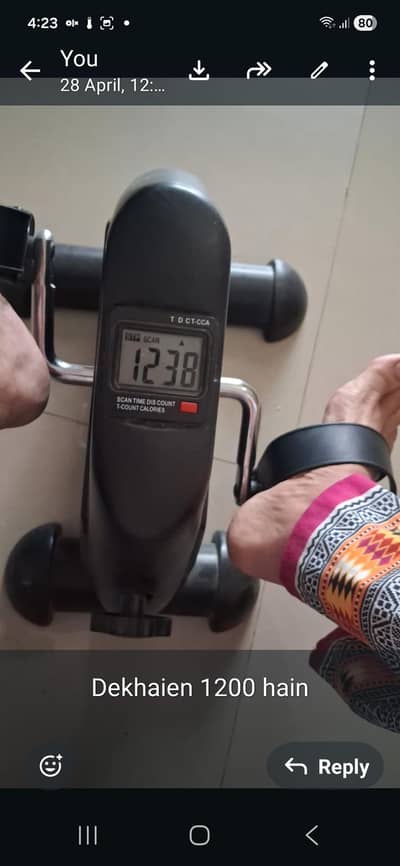 Pedal exercise mini and dumble