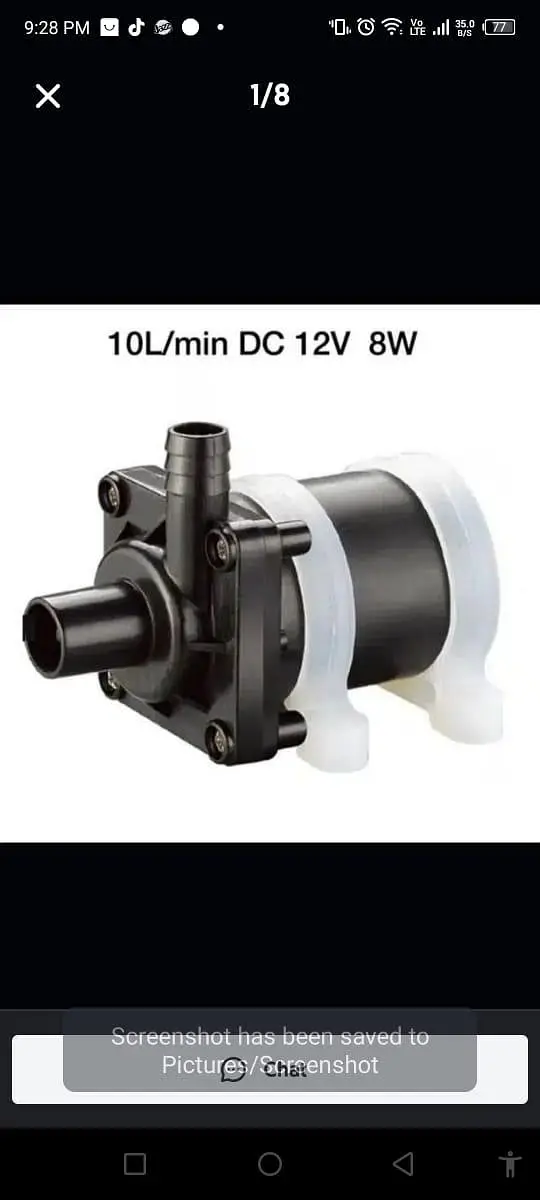Mini shafi water pump aquarium cooler pump DC 12V, 8watt,