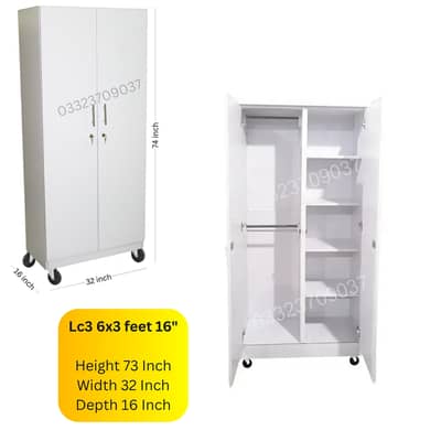 Lc3 6x3 feet wooden Cupboard , Wardrobe Safe Alamari Cabinet