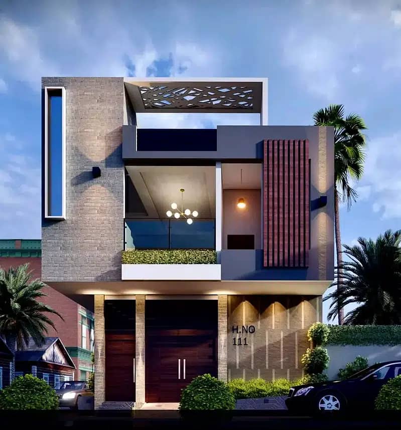 Architect,3d modling & elevation ,House plan, Draftsman, house design 1