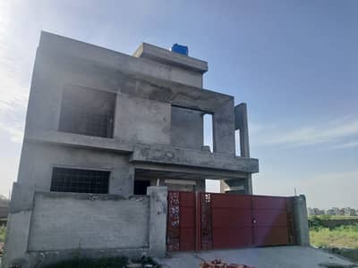 10 Marla Double Story Grey Structure House For Sale